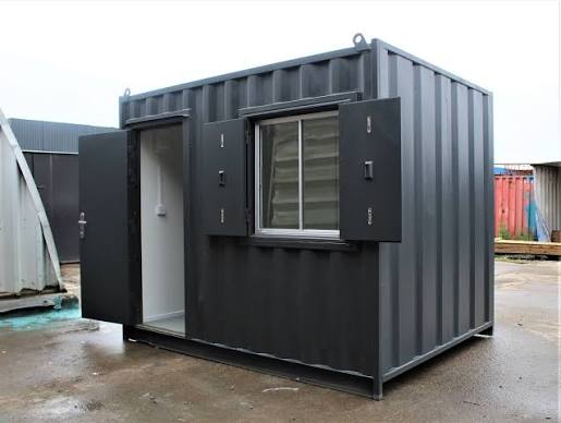 10ft workshop containers exterior view showing durable steel construction