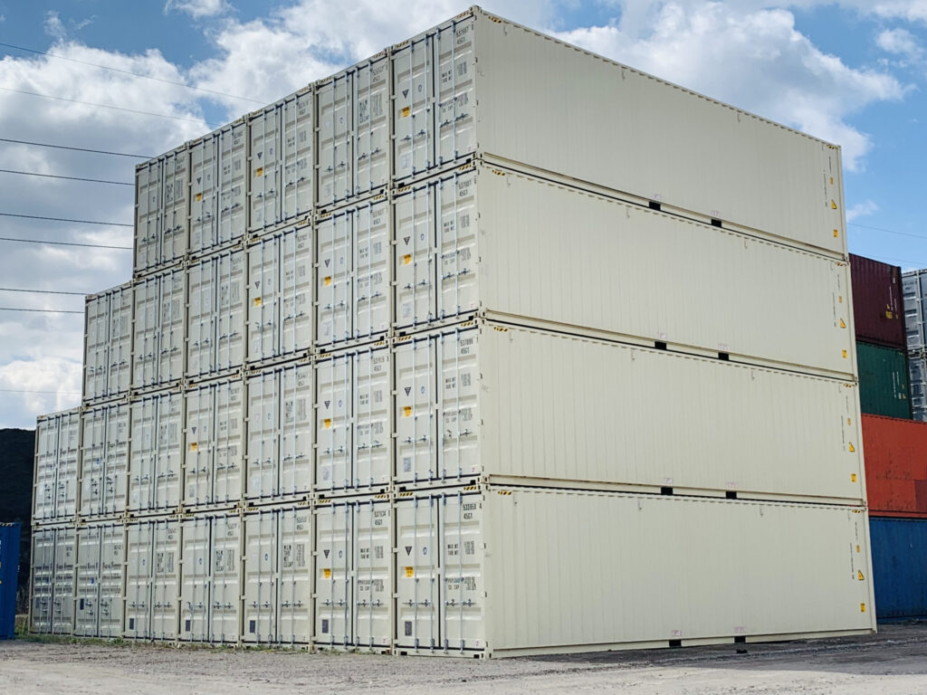 Heavy-Duty Lockbox Security System on 45ft Conexwest Shipping Container