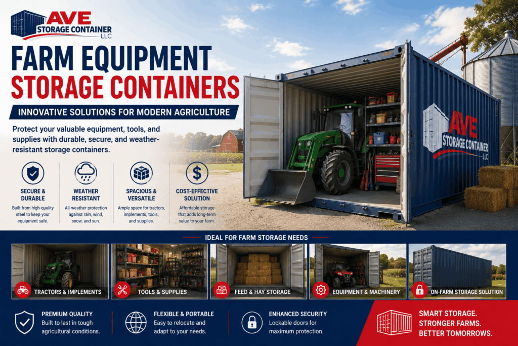 Farm Equipment Storage Containers