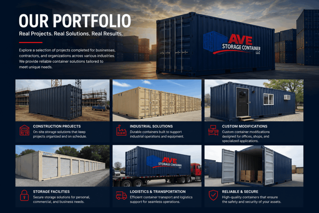Our Portfolio: Delivering Reliable Container Solutions. Cart