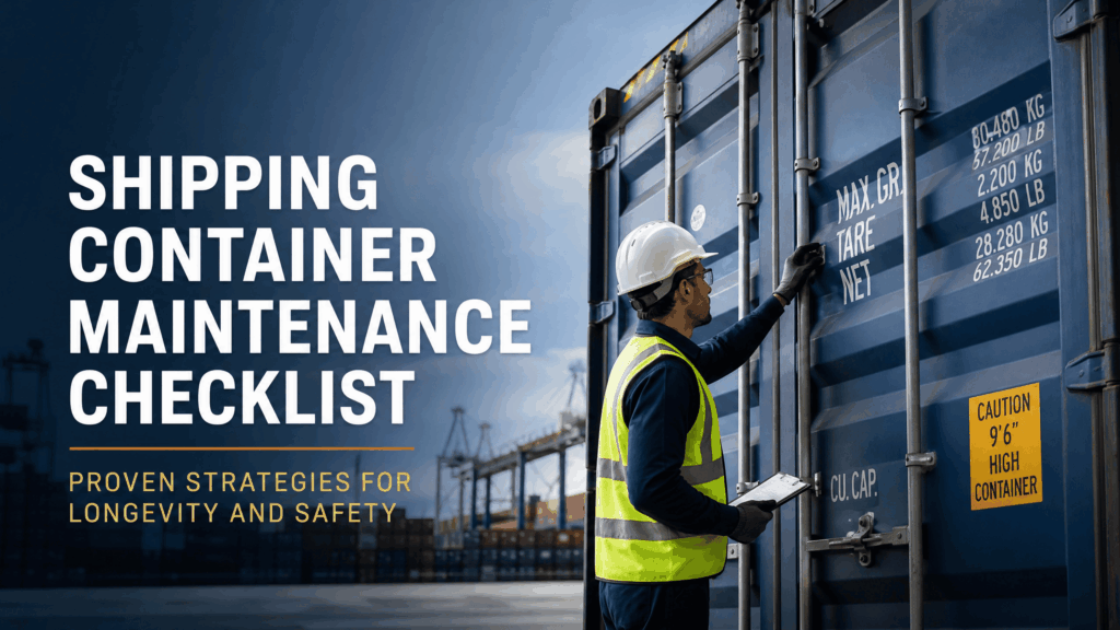 Shipping Container Maintenance Checklist