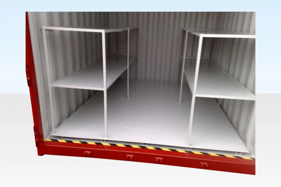 Prepare for shipping container delivery